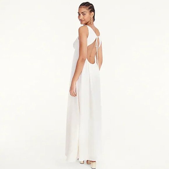 J. Crew Dresses & Skirts - NWT J. Crew Silk Maxi Dress, White, Size 10